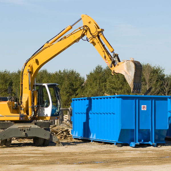 are there any restrictions on where a residential dumpster can be placed in Ames